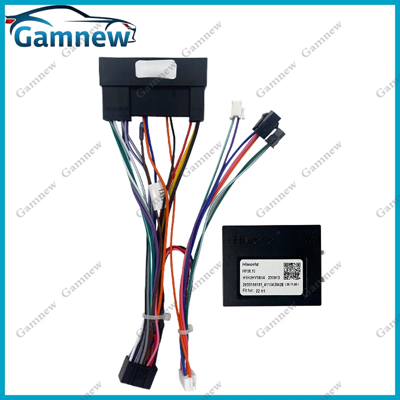 Gamnew Car Wiring Harness Canbus Box Adapter 16pin Power Cable For Hyundai H1 2022+