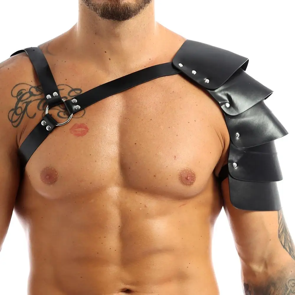 

Gay Rave Harness Leather Fetish Chest Belts BDSM Men Body Bondage Lingerie Sexy Clubwear Clothes Punk Rave Tops Sex Toys For Men