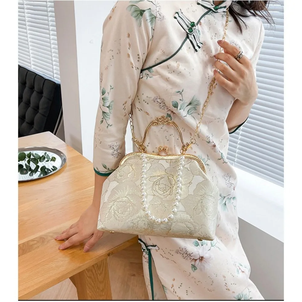 Chinese Style Banquet Bag New Women High Capacity Shoulder Bag Trendy Popular Handbag