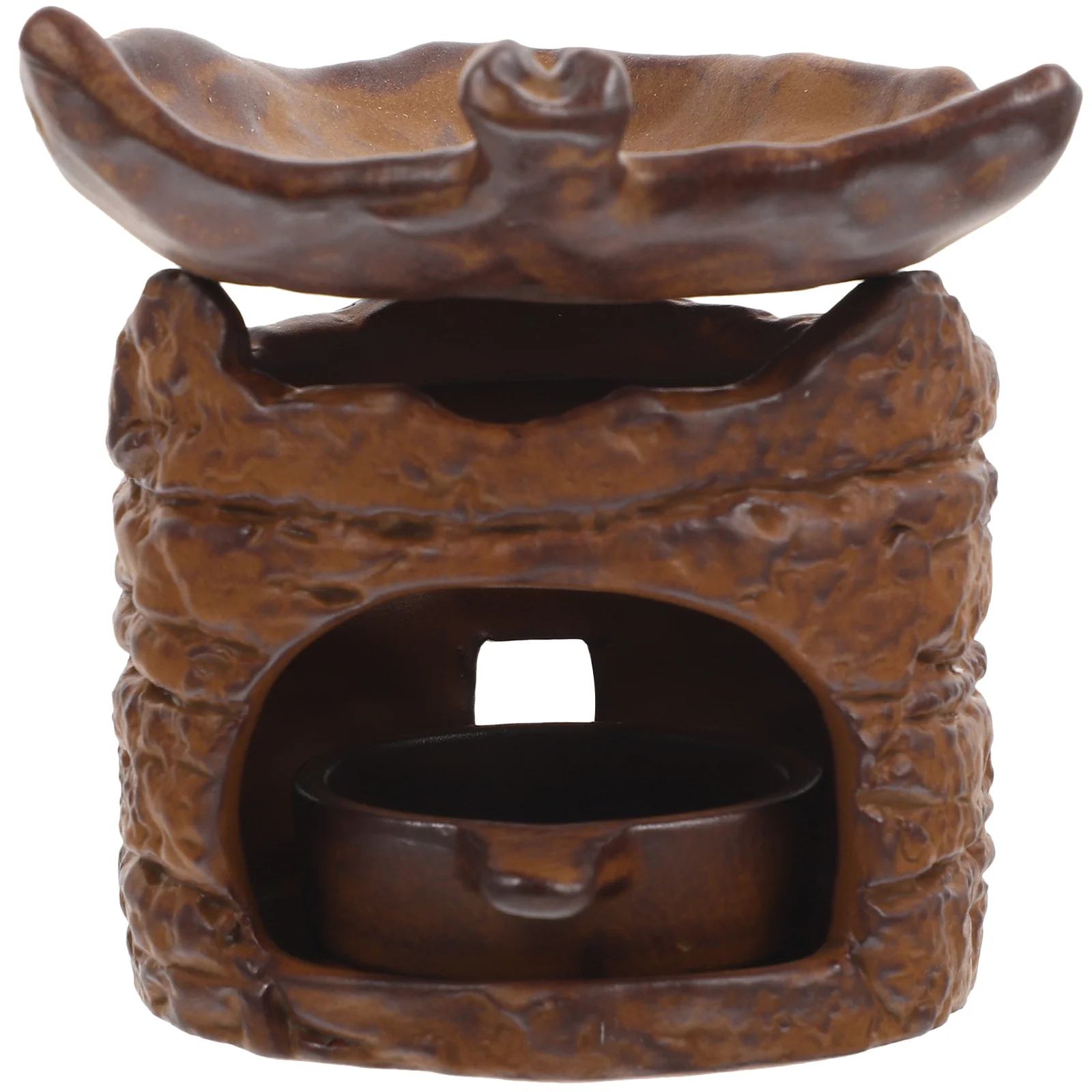 

Compact Incense Burner Essential Oil Holder Retro Appearance Simple Generous Home Decor Portable Lightweight Meditation Yoga