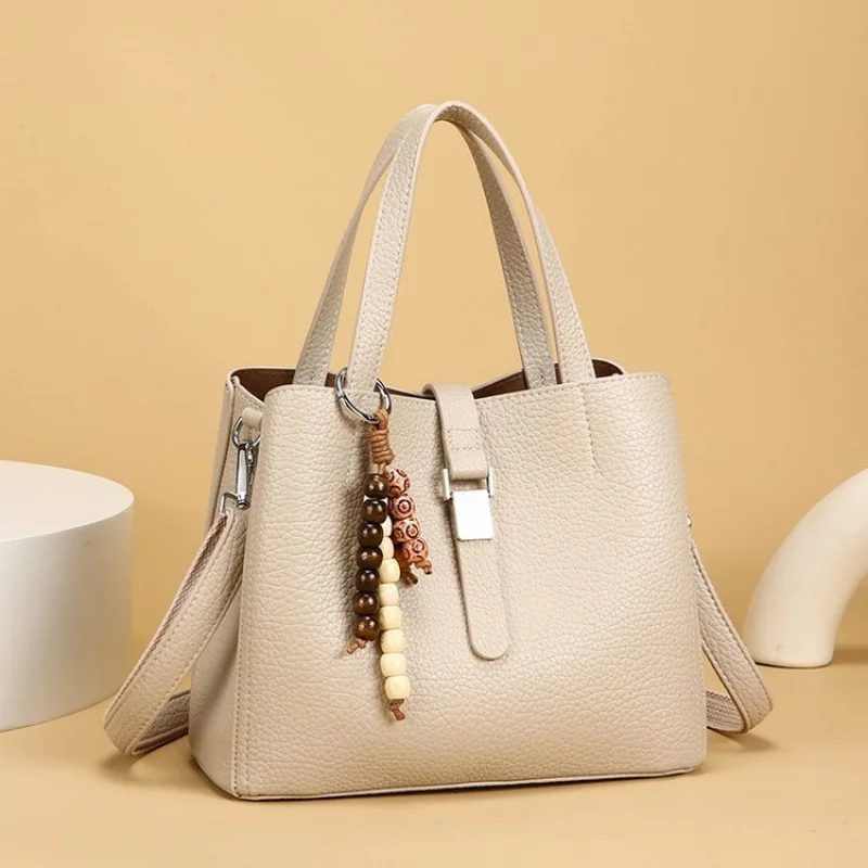 

Классическая элегантная кожаная сумка для женщин, роскошная дизайнерская сумка через плечо с регулируемым плечевым ремнем