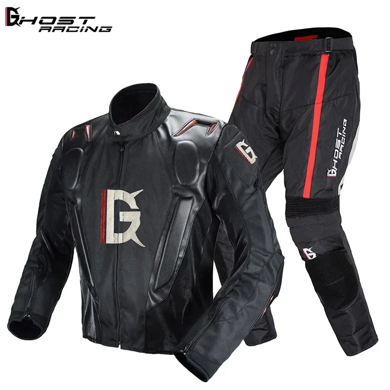 

Ghost Racing Motorcycle Jacket Polyester Wear Resistant Off-road Jacket Four Seasons Men's and Women's Style Breathable Suit