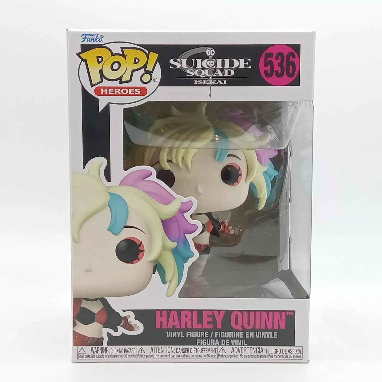 Pop! Harley Quinn (Suicide Squad Isekai)#536 Action Figures Model Toys Funko Collectible Figureine Cartoon Vinyl Figures Gifts