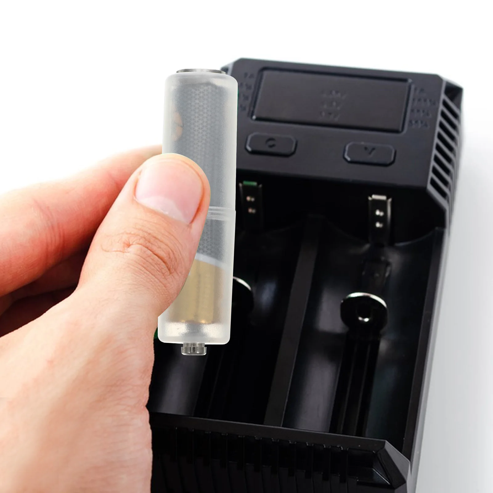 

10Pcs Aaa to Aa Adapter Durable Converter Holder for Small Electronic Devices Portable Small Batteries Holder