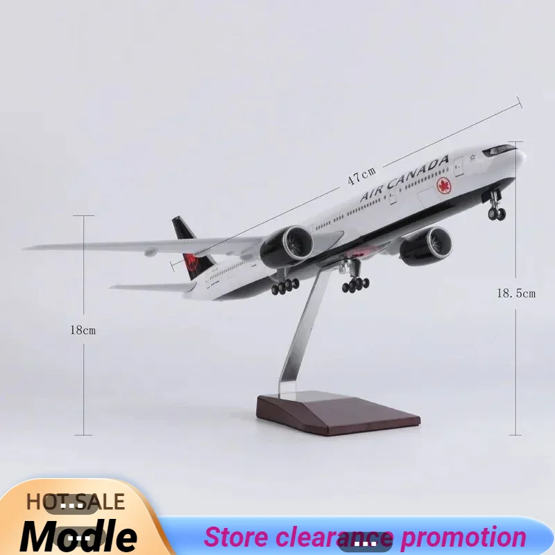 

1/157 Scale 47CM Airplane Air Canada Boeing B777/B787 Airline Aircraft Model Diecast Resin Plane Aircraft Collection Display Fan