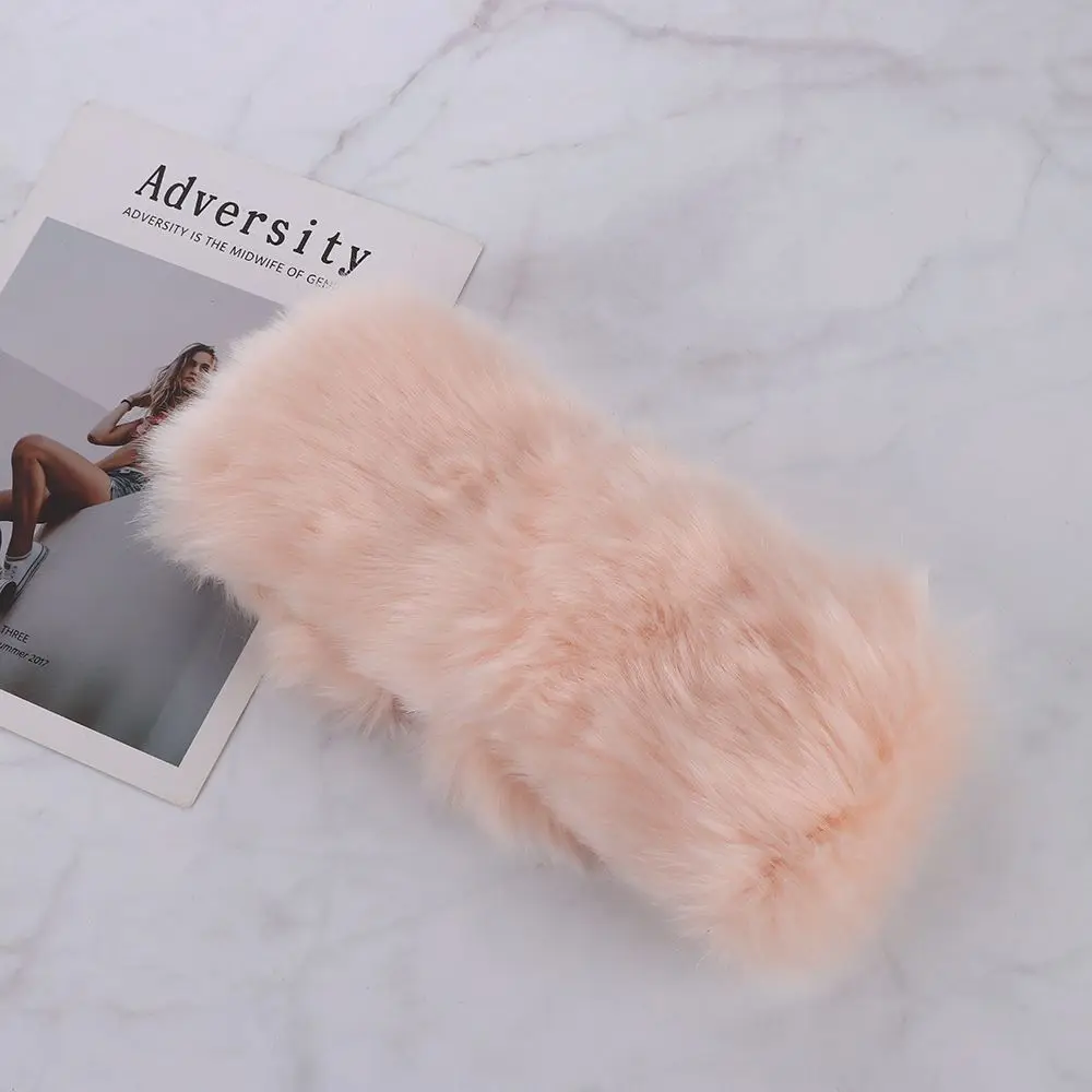 Calentador de orejas de nieve para niña, diadema de piel sintética, gorros rusos esponjosos, sombreros de invierno para mujer