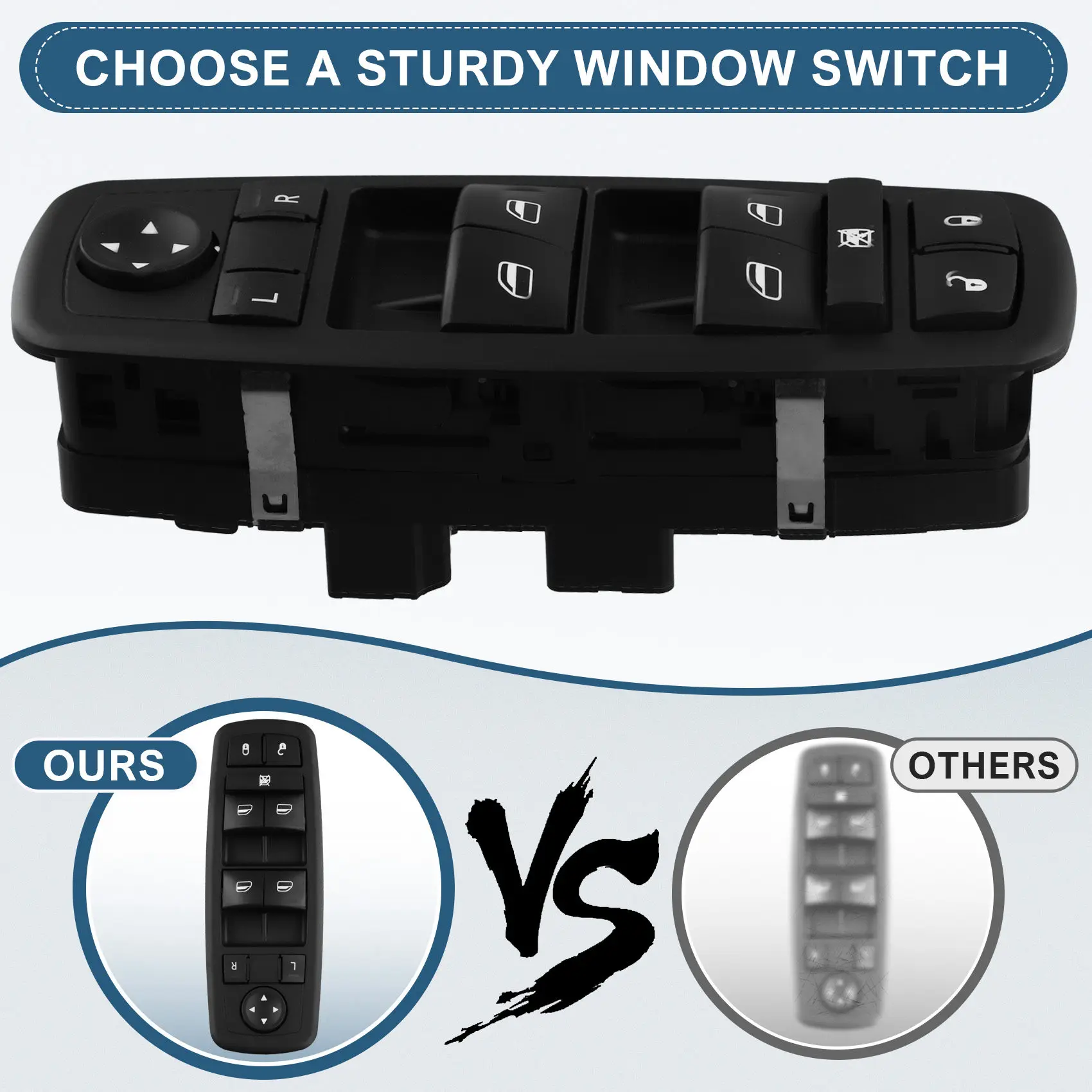 

Трендовая кнопка подъемника главного переключателя окна для Dodge Caravan Grand Caravan Journey 2006-2014 4602535AF 4602535AG 4602535A