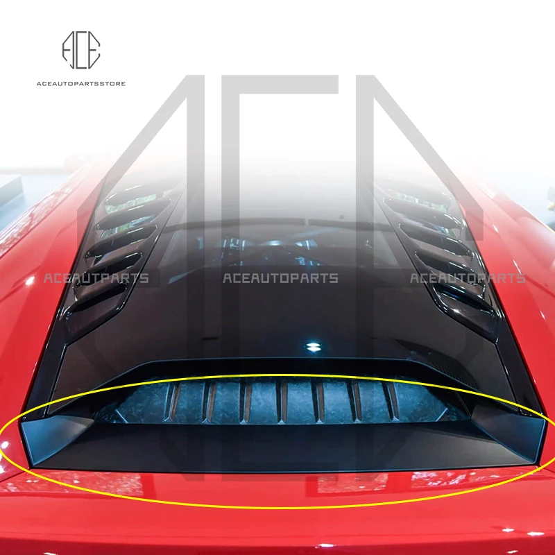 Dry Carbon Fiber Replacement Rear Hatch Lower Trim Panel For Lamborghini Huracan LP610 Coupe LP580 EVO