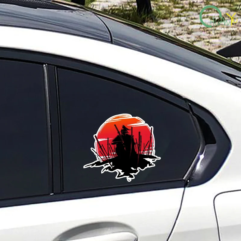 For Samurai Warrior Car Accessories Sticker Scratch-Proof Sunscreen Decor Camper Windows Graffiti Decal