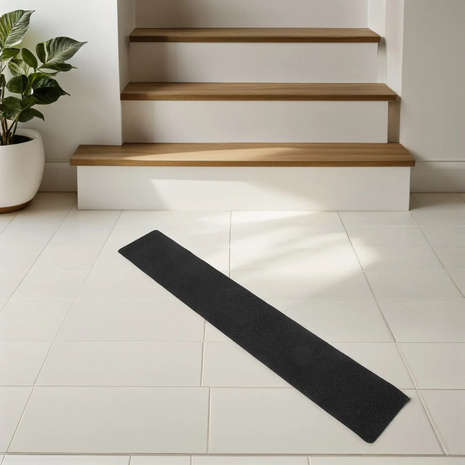 10Pcs Anti Slip Stair Tread Tape 7.86 Inch X 2.49 Foot Self Adhesive Safety Grip Outdoor Indoor Traction Strips for Wood Cement