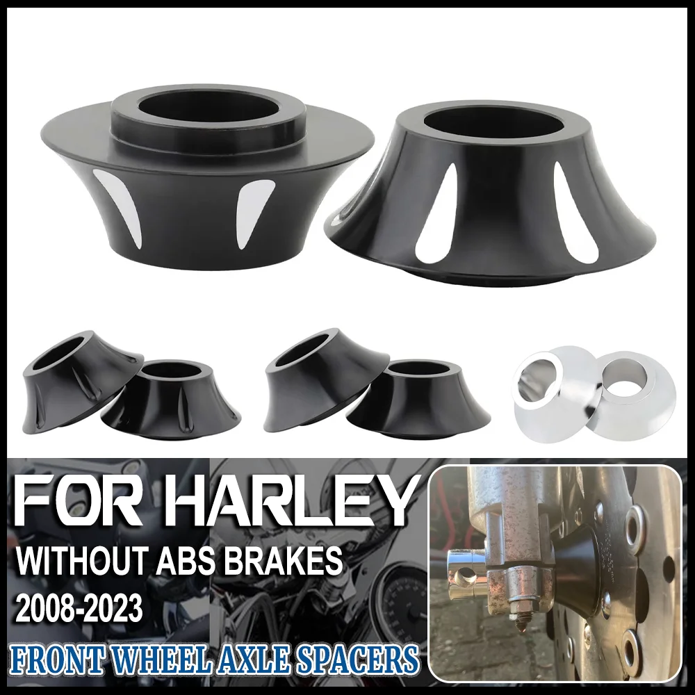 

CNC Tapered Front Wheel Axle Spacers For Harley Road King Electra Road Glide Street Glide Ultra Classic 2008-2024