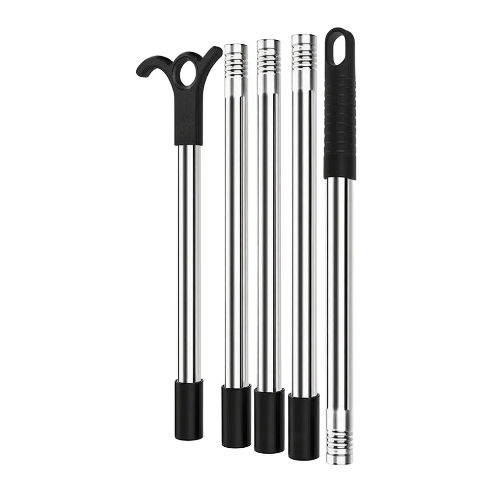 Telescopic For Skylight Opener 2m Stainless Steel Pole for High For Windows Manual Operation with Ergonomic Handle