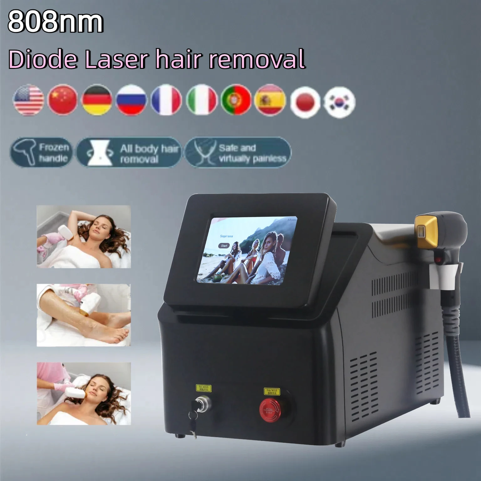 

Factory Price 3500W Alexandrite Ice Platinum Laser Epilator Professional Diode Laser Machine Permanent Hair Remover for Woman CE