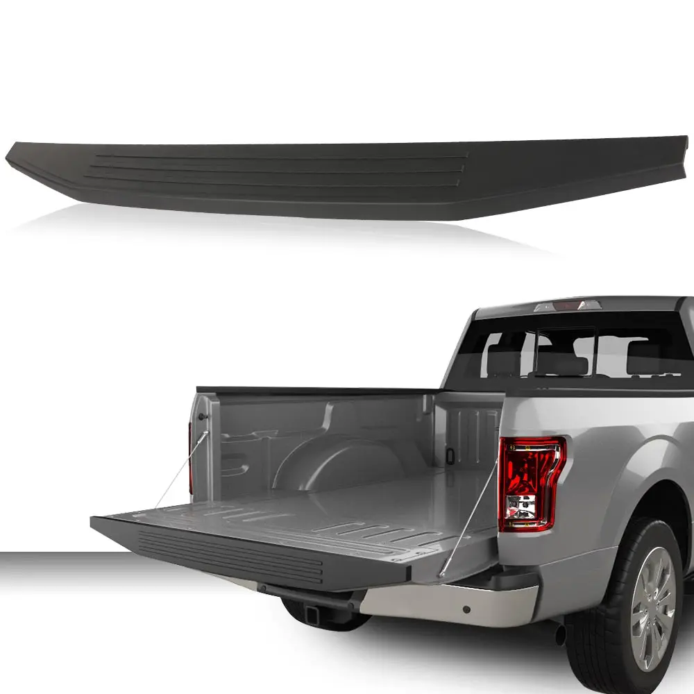 

Tailgate Cap Top Molding Trim Cover Fit for Ford F150 2015 2016 2017 2018 Pickup (Not Fit Flex Step) Black