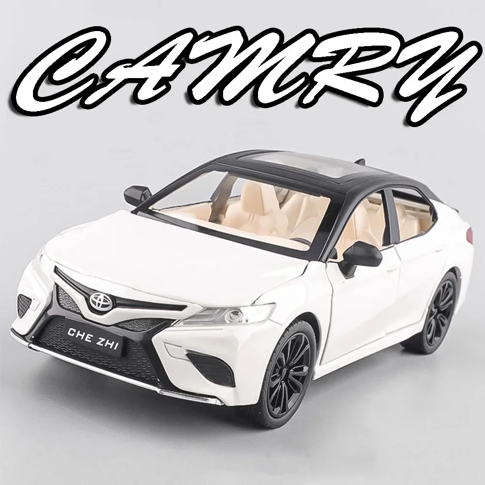 1:24 Modello Camry Sienna Giocattolo di Simulazione Auto Pressofuso Suono Luce Porte Aperte Tirare Indietro per I Bambini Edutainment Veicolo Giocattoli