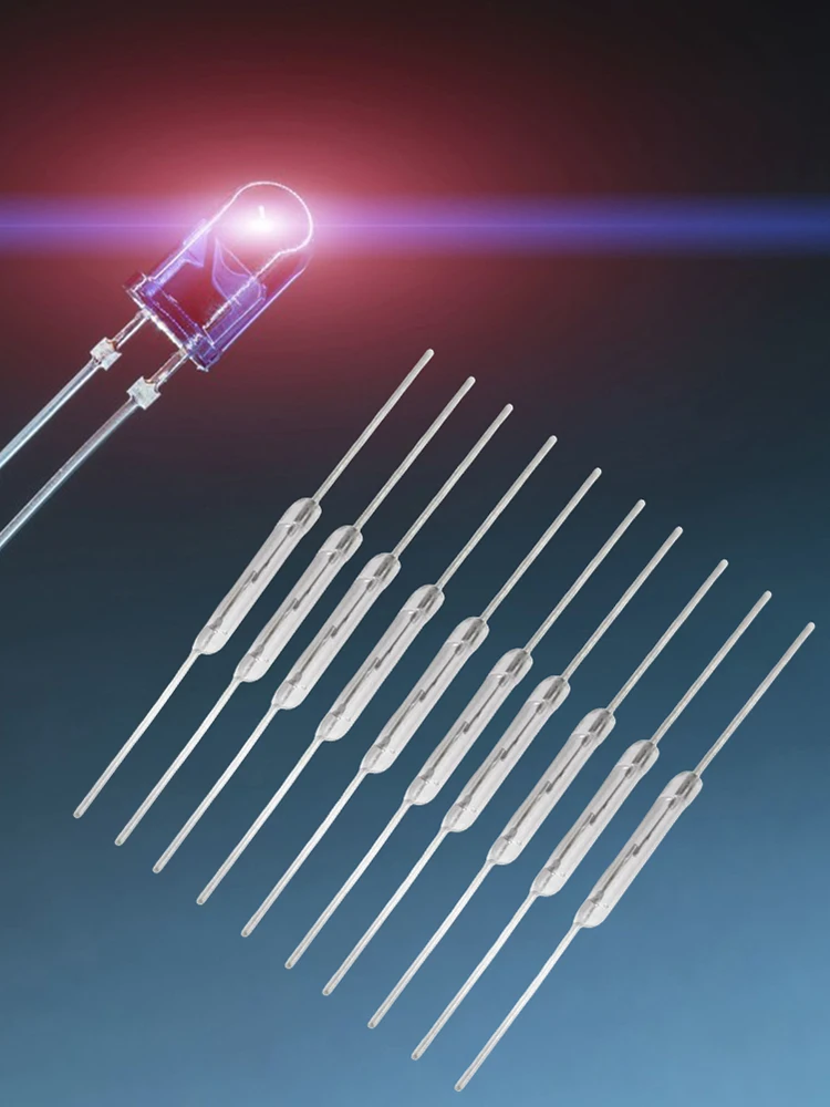 10ชิ้น N/O สวิตช์กกความต้านทานการสั่นสะเทือนสวิตช์แม่เหล็กตามปกติเปิดแม่เหล็กเหนี่ยวนำแม่เหล็กส่วนประกอบอิเล็กทรอนิกส์