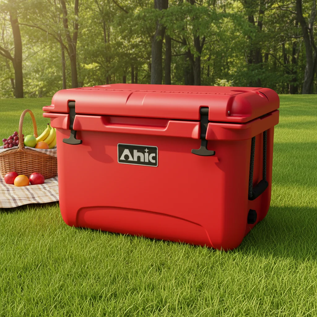 35L Rotational Moulding Cooler Box Portable Ice Cooler Thermal Insulated Waterproof 5 Days Ice Retention for Camping Fishing