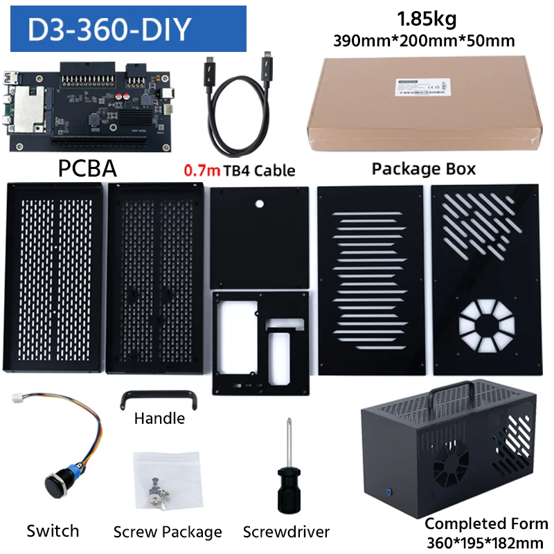 85W PD Opladen Thunderbolt-compatibel GPU Dock voor Laptop Notebook naar Externe Grafische Kaart 40Gbps voor Macbook Windows - afbeelding 1