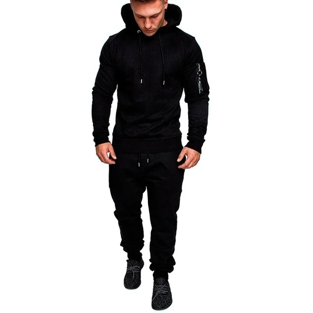 Men Tracksuit Sportswear Military Hoodie Sets Camouflage Men Autumn Winter Tactical Sweatshirts and Pants 2 Pieces Sport Suits