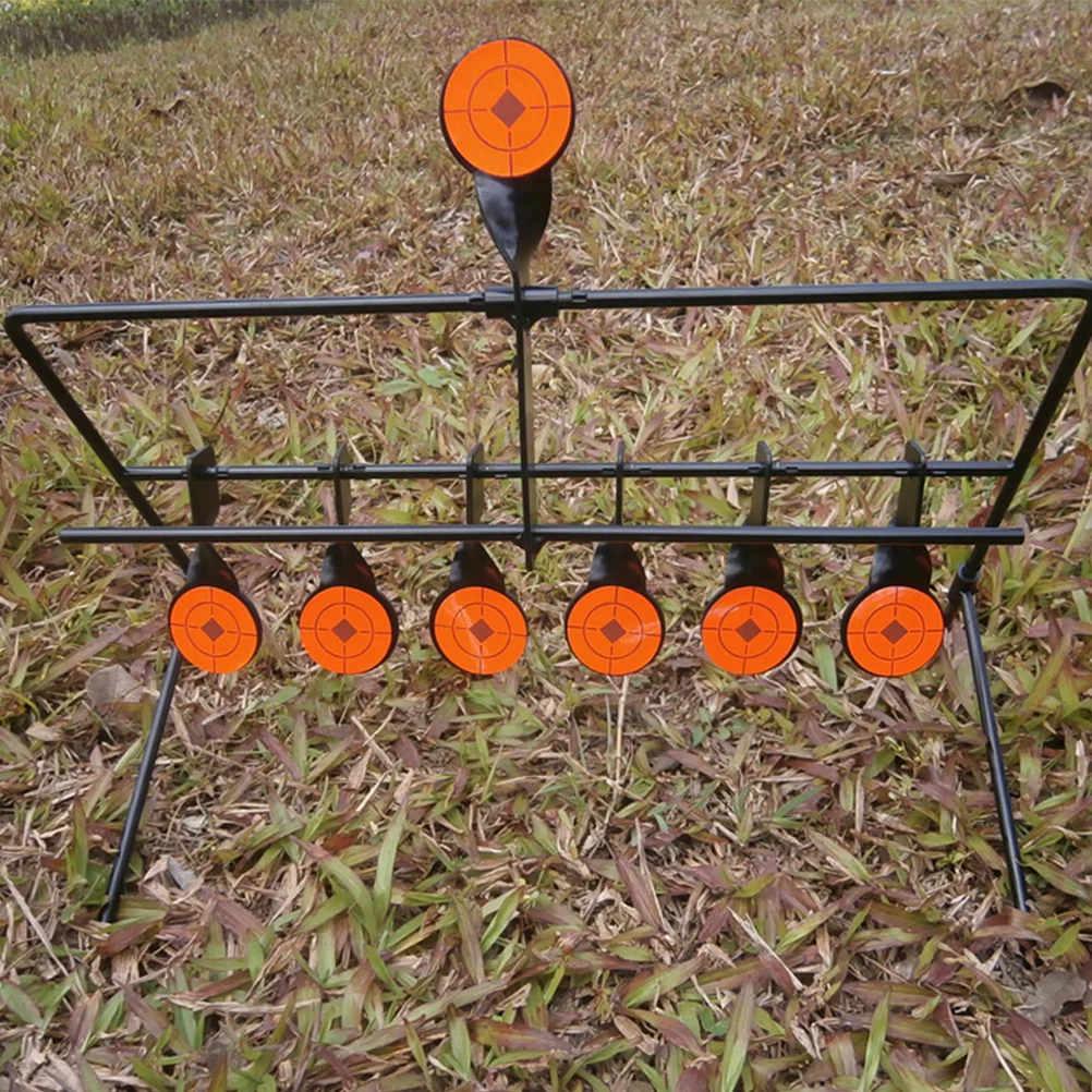 

Seven Head Practice Shooting Steel Target Auto Reset for Outdoor Hunting Exercise Shooting Game Practice Hunting Exercise