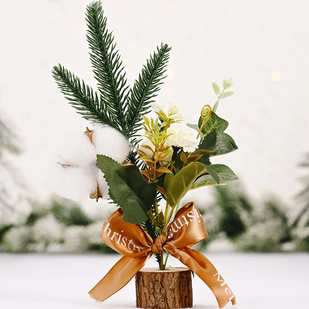 

Mini Christmas Plastic Christmas Tree 25cm Plastic Wood Material Home Office Car Decor Xmas New Year Party Event nament