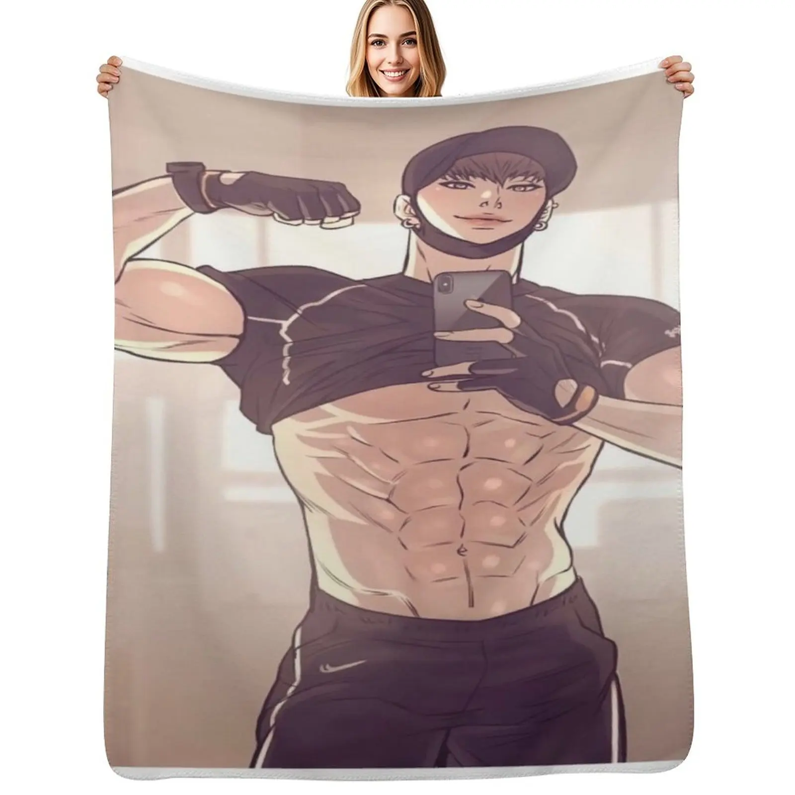 

Pearl boy Throw Blanket valentine gift ideas anime Hairy Hair Blankets