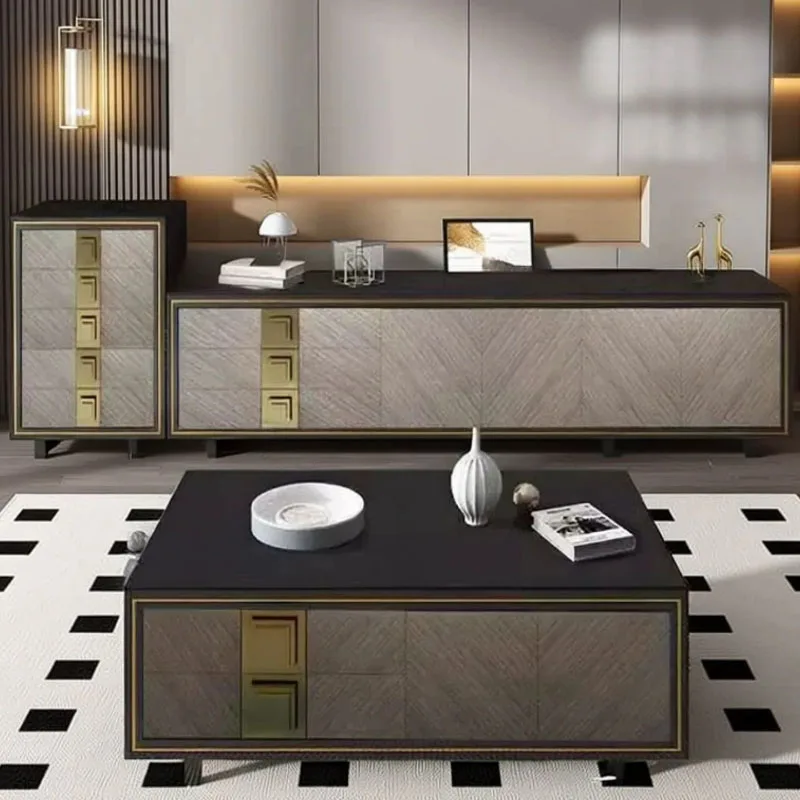 Luxury Living Room Tv Stands Aesthetic Nordic Display Designer Wood Wall Tv Table Storage Organizer Muebles Salon Furniture