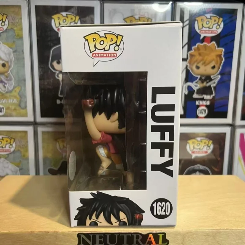 Véritable Funko Pop une pièce Luffy Action Anime Figure vinyle Statue poupée bureau décoration modèle jouets enfant objets de collection cadeaux