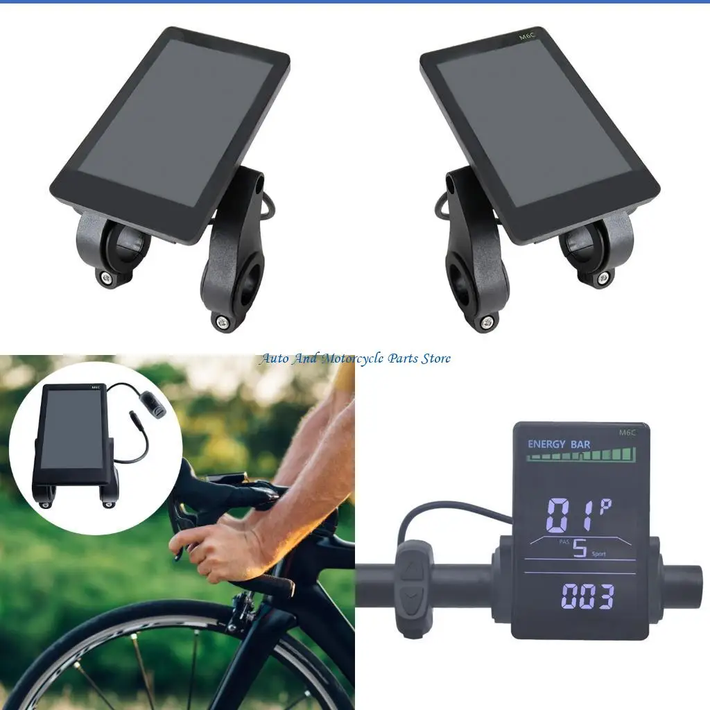 

P9FD 24V 36 В 48 В 52 В 60 В Электрический велосипедный мотоцикл ЖК -дисплей Метр водонепроницаемый ЖК -панель Цветный экран для