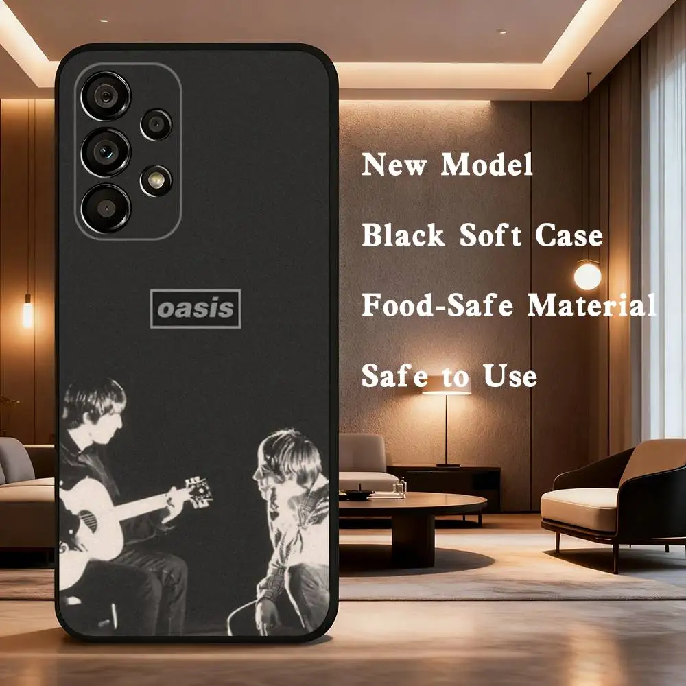 حافظة هاتف باند O-OasisS لهاتف سامسونج جالاكسي A73,31,32,72,41,53,52,71,22,5G,Note,J7,8,9 غطاء أسود ناعم