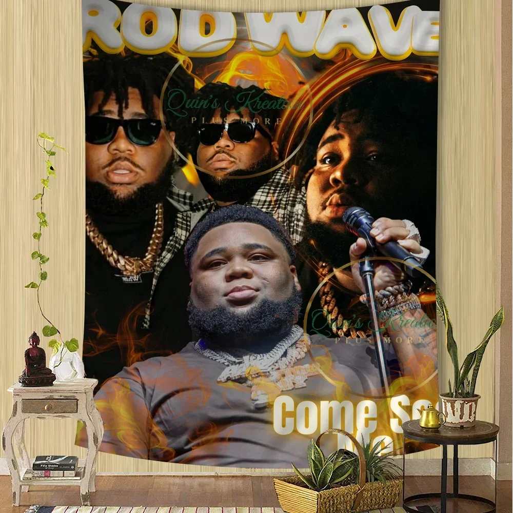 

Rod Wave Singer Anime Chart Tapestry Throw Bohemian Hippie Wall Hanging Home Decor Divination