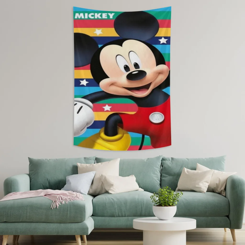 Mikey Mouse Tapestry  Room Décor Aesthetic Home Decoration Bedroom Wall Art