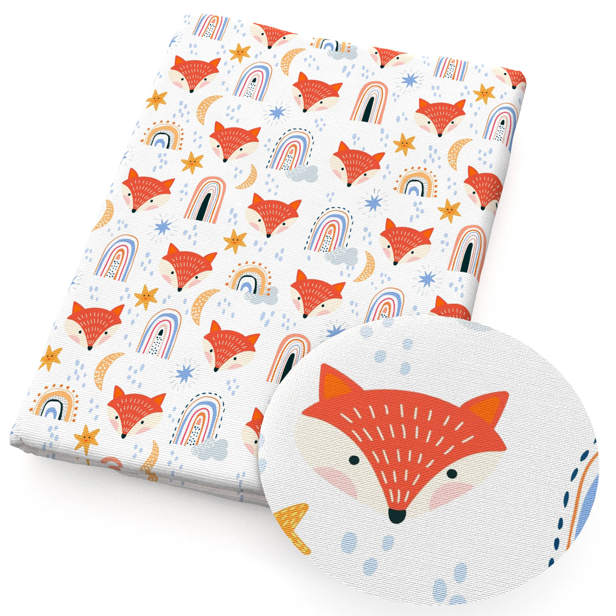 Animali Cute Fox stampato poliestere puro cotone materiale Patchwork by the Meter tessuto cucito Quilting tessuti panno per ricamo