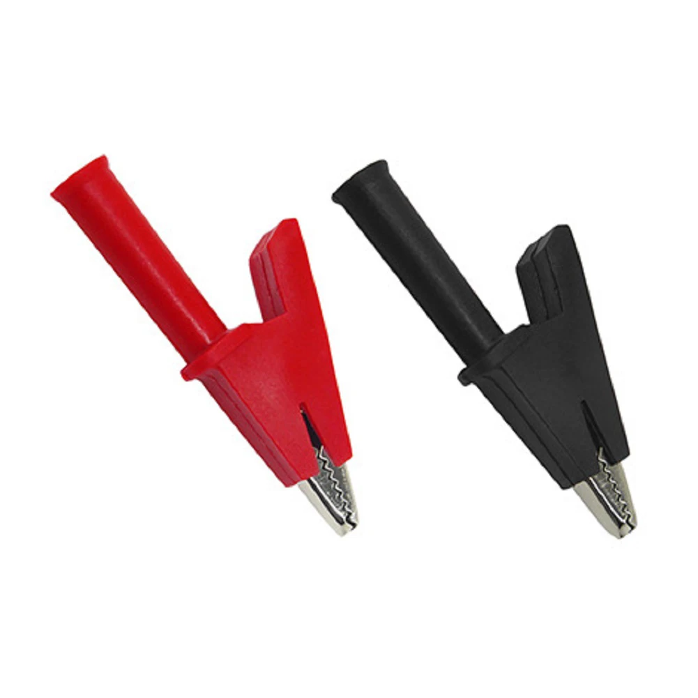 Testing Applications Red Black Copper Crocodile Clips Banana Socket Testing Equipment Clips PVC Insulation Design