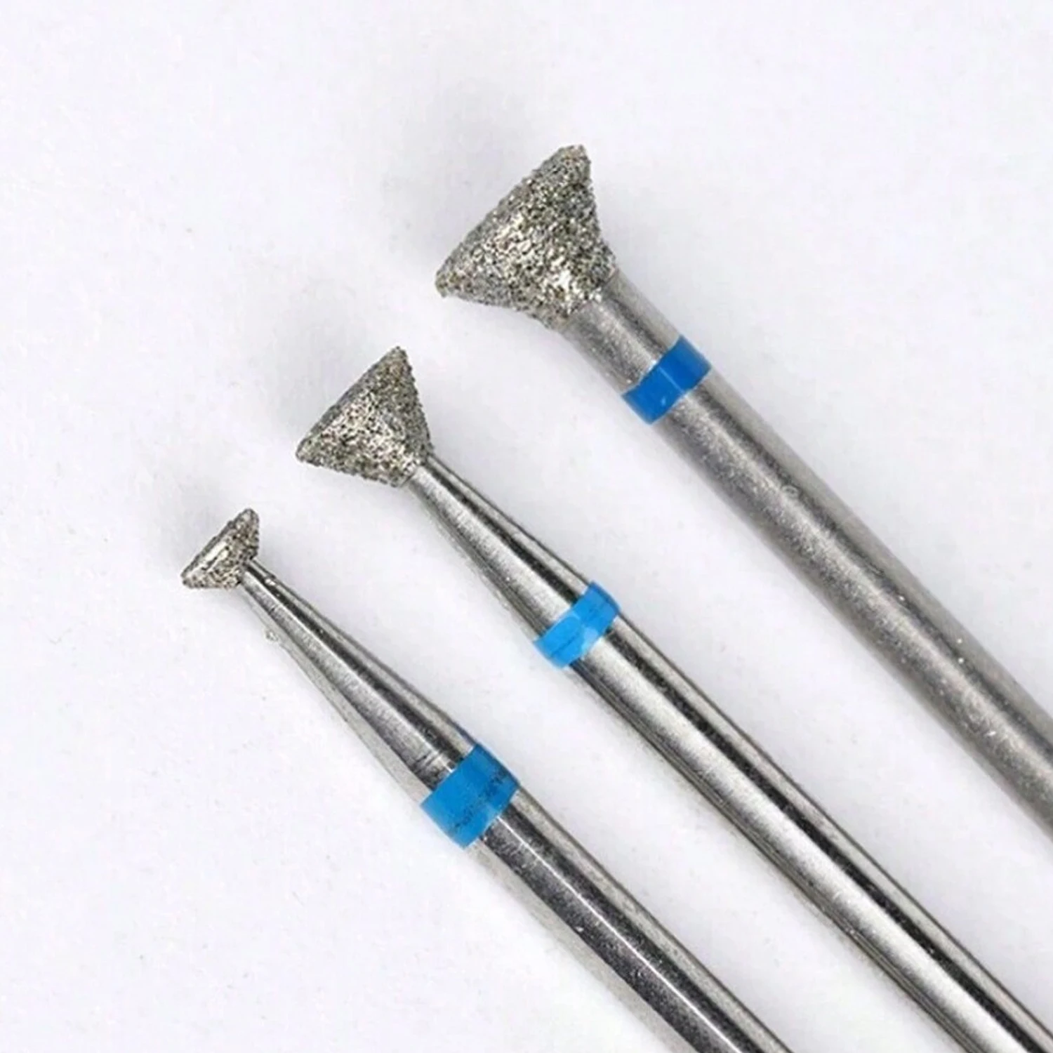 3pcs Cuticle Drill Bits 3/32'' Professional Cuticle Clean Drill Bits For Nail Drill Round Ball Head Cuticle Cleaner