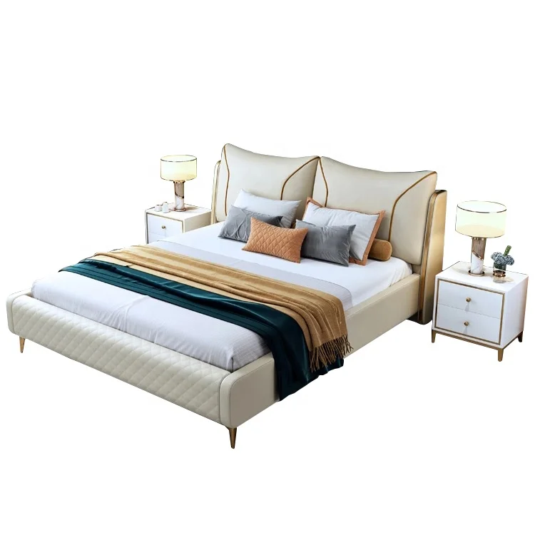 #Storage bed frame Super king bed frame Double lift bed fabric Grey footrest frame with headboard for home bar
