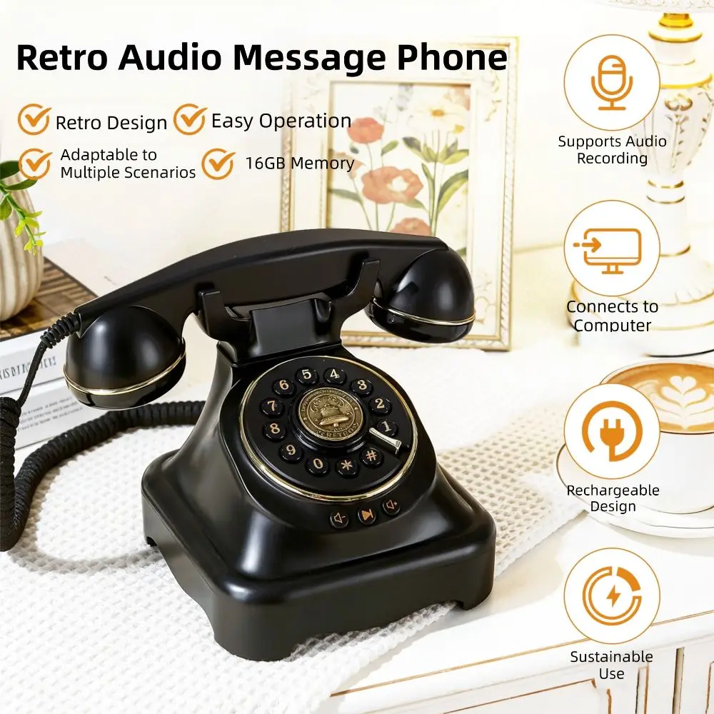 Customized Audio Messages Audio Guest Book Keep Memories Alive Retro Guestbook Telephone Voicemail Phone