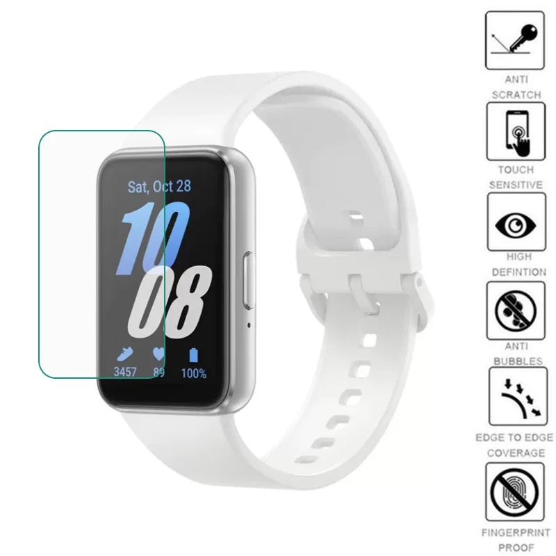 5pcs Soft TPU Clear Smartband Protective Film For Samsung Galaxy Fit 3 / 2 R220 Smart Wristband Fit3 Fit2 Screen Protector Cover