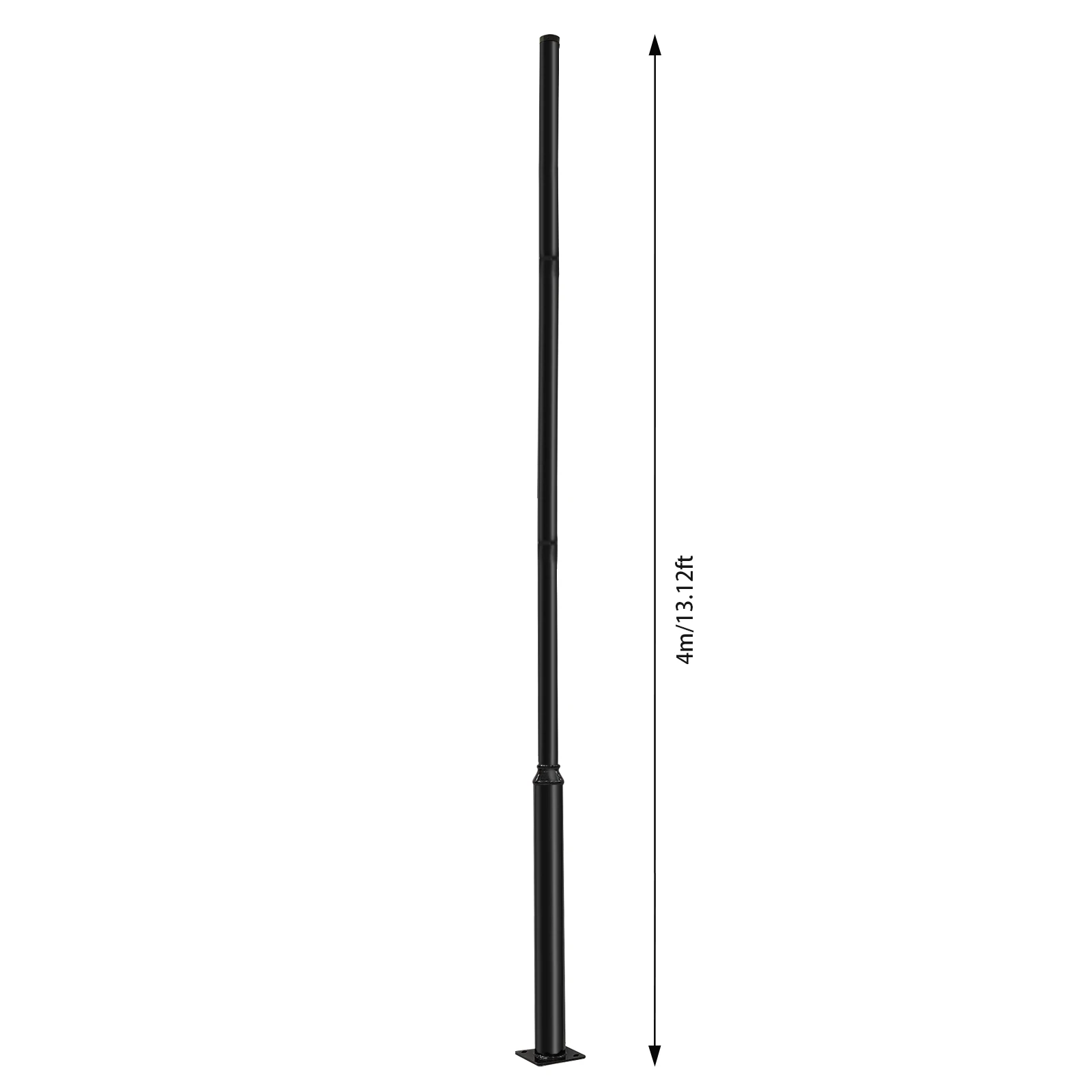 Poste de lâmpada separado de 4 metros adequado para decoração/iluminação de jardim ao ar livre