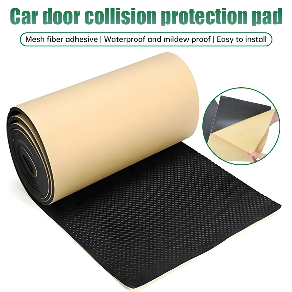 NEW Car Door Protector 200 X 20cm Garage Rubber Car Styling Wall Guard Bumper Safety Parking Lip Bumper