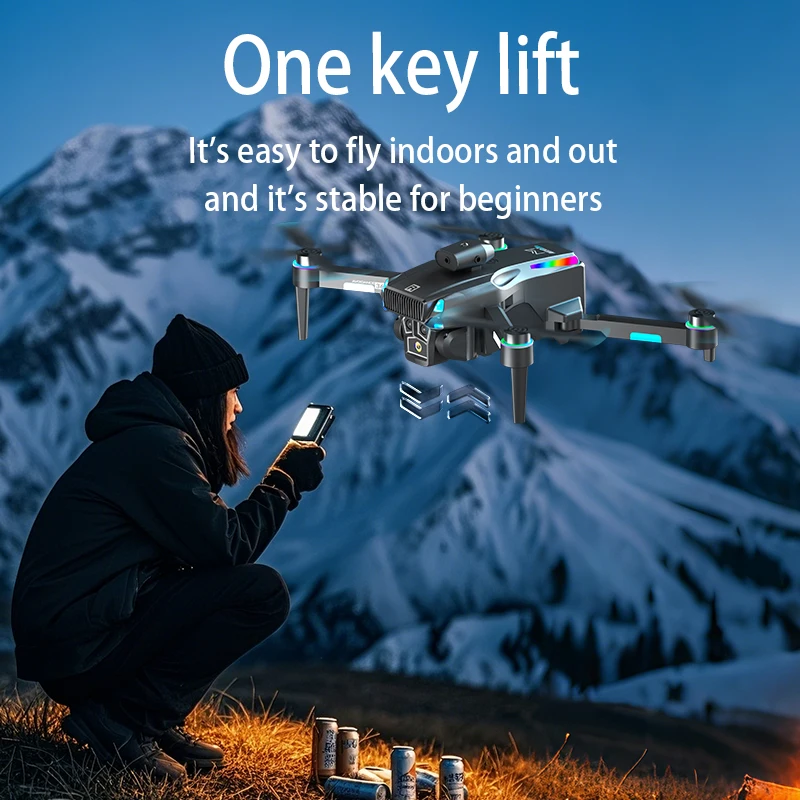 

Новый бесщеточный профессиональный дрон M107, 8K HD-камера с экраном, керованием предотвращения препятствий, оптическим потоком, электрический радиоуправляемый дрон, игрушки