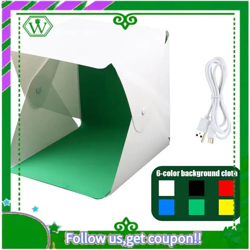 Reliable-Lightbox Light Box Mini Photo Studio Box Photography Box Light Studio Shooting Tent Box Kit Multiple Color Backdrops