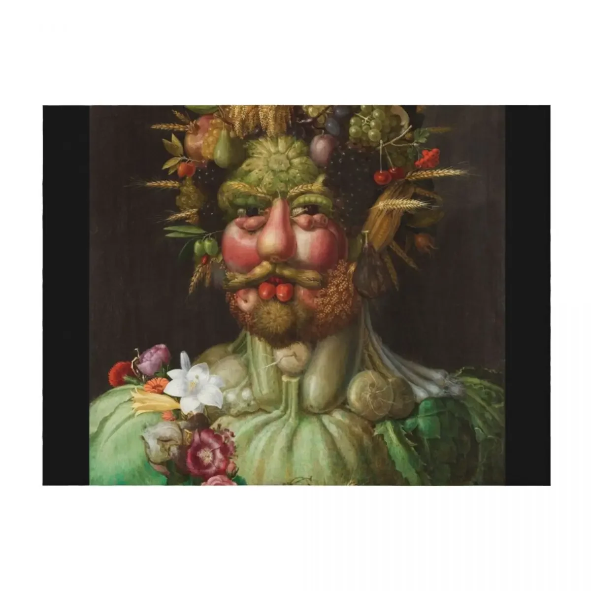 

Painting Art, Giuseppe Arcimboldo, Paintings Artist,Portrtt, Rudolf II som Vertumnus. Guiseppe Arcimboldo. Nyckel Throw Blanket