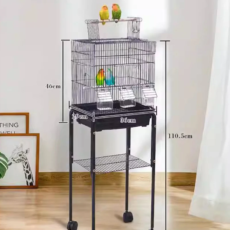 Passaros Feeder Bird Cage Parrot Passaros Budgie Hamster Cage Canarios Outdoor Carrier Cage Pour Oiseaux Pet Supplies CY50BC