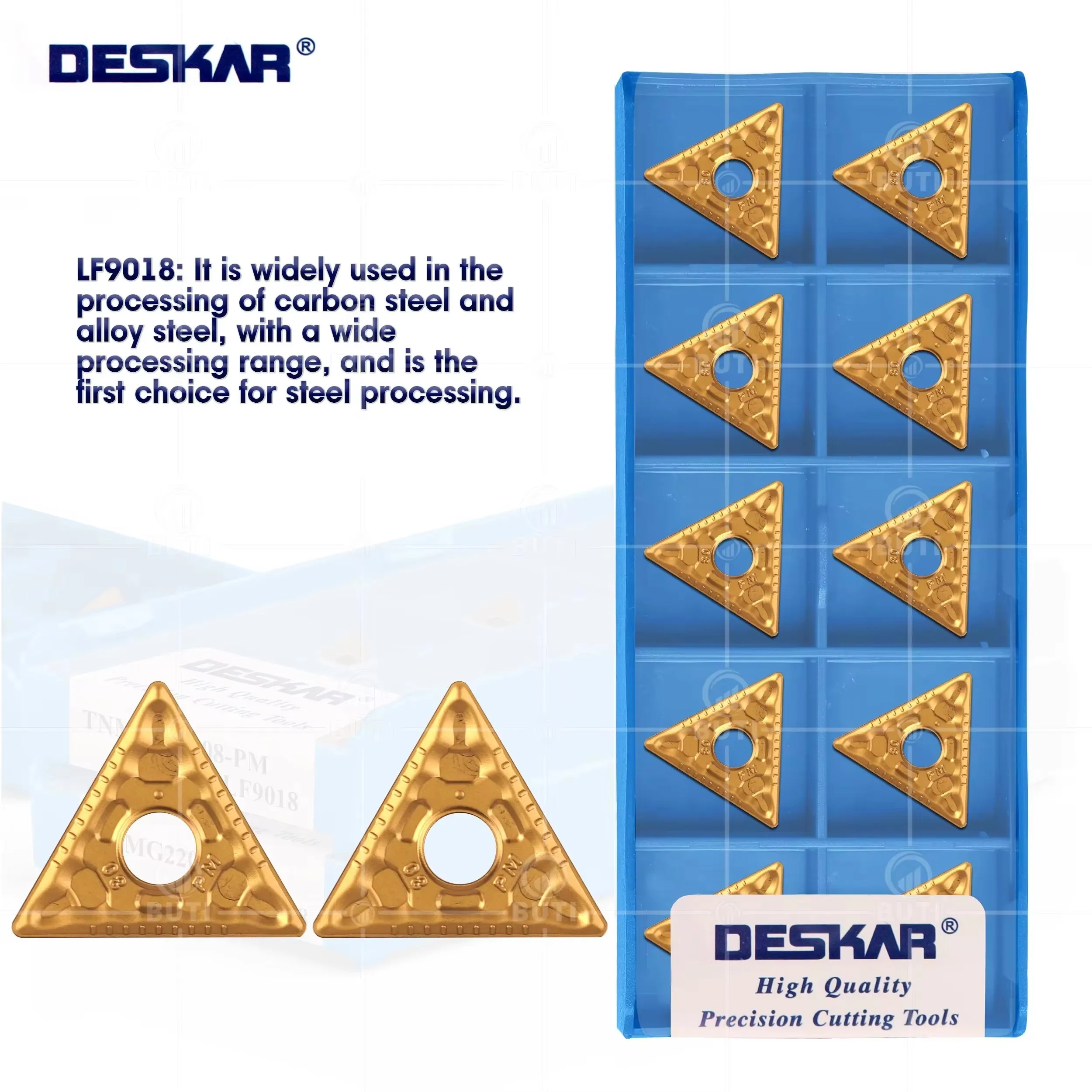 

DESKAR 100% Original TNMG220408 LF9018 TNMG220412 PM LF9018 Numerical Control Lathe Carbide Inserts Turning Blade Cutting Tools