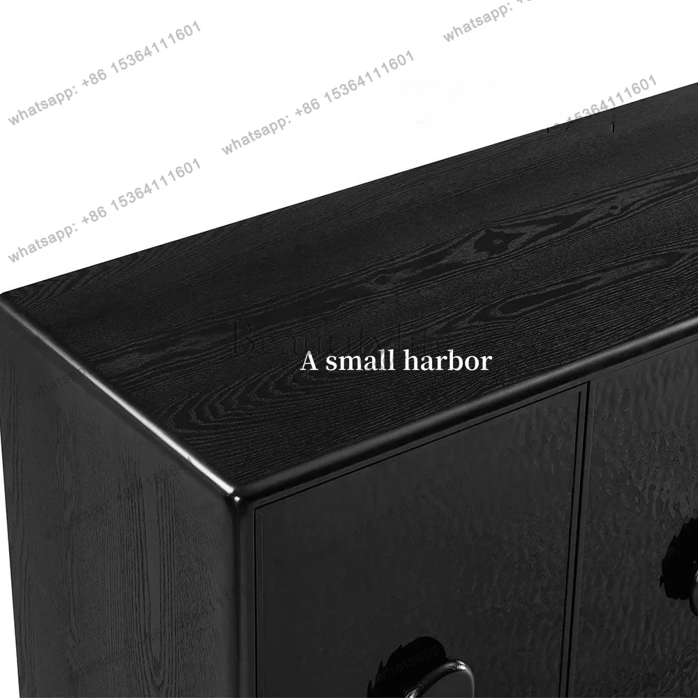 خزانة جانبية على الطراز الإيطالي بتصميم بسيط وحديث وخفيف الوزن وغرفة تخزين فاخرة وخزانة مدخل ناعمة #4