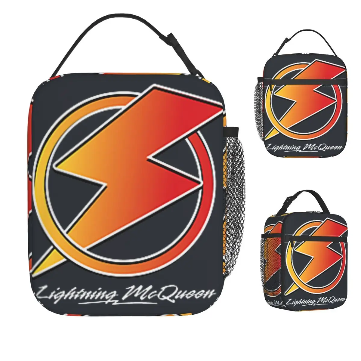

Cars Lightning McQueen Racing Lunch Bag Kawaii Lunch Box Work Portable Insulated Thermal Lunch Bags Graphic Cooler Bag
