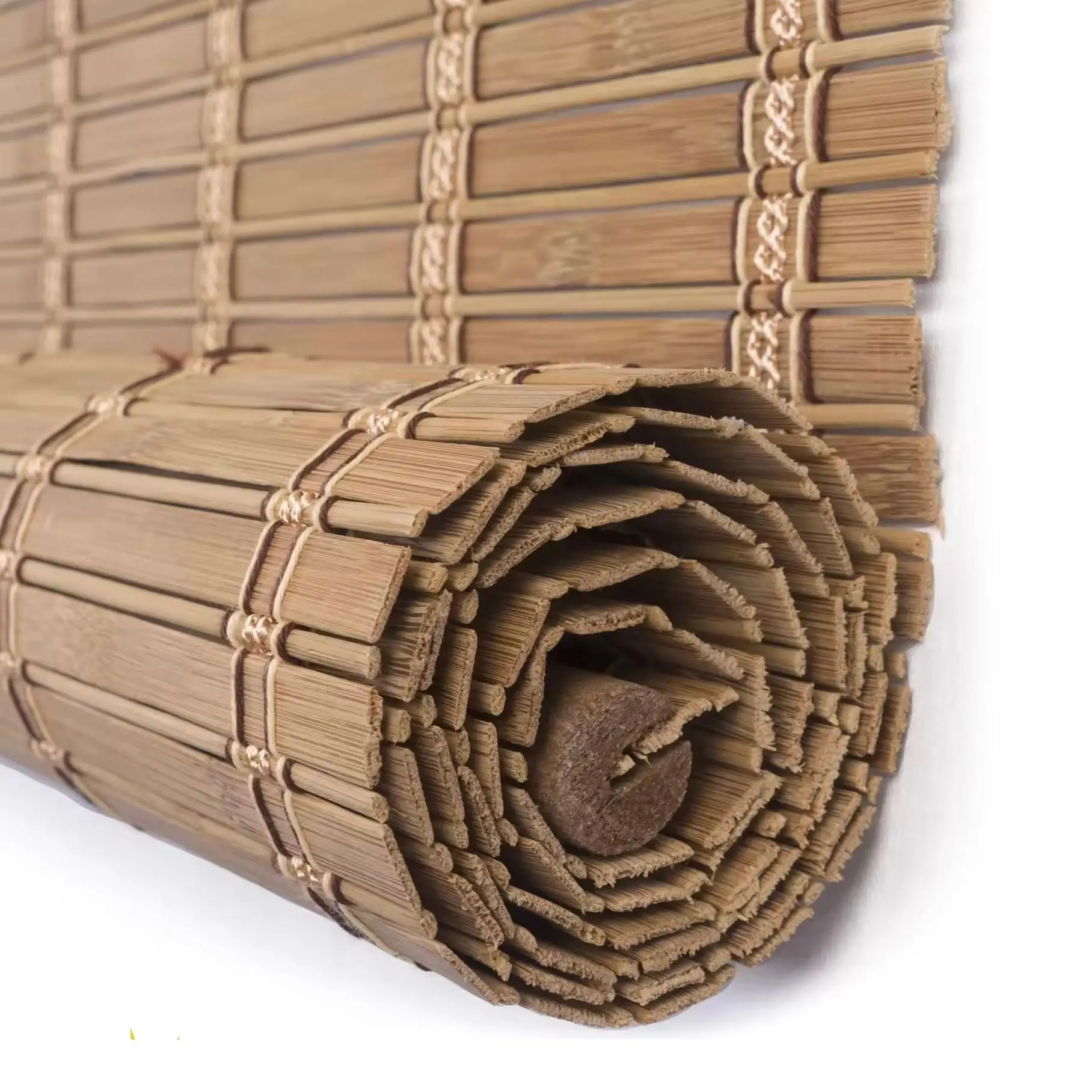 MEJORADA Cortina Persiana de Madera Incluye Accesorios, Estor de Bambú Enrollable para Ventana y Puerta(DIMENSIONES ANCHO X LARGO)