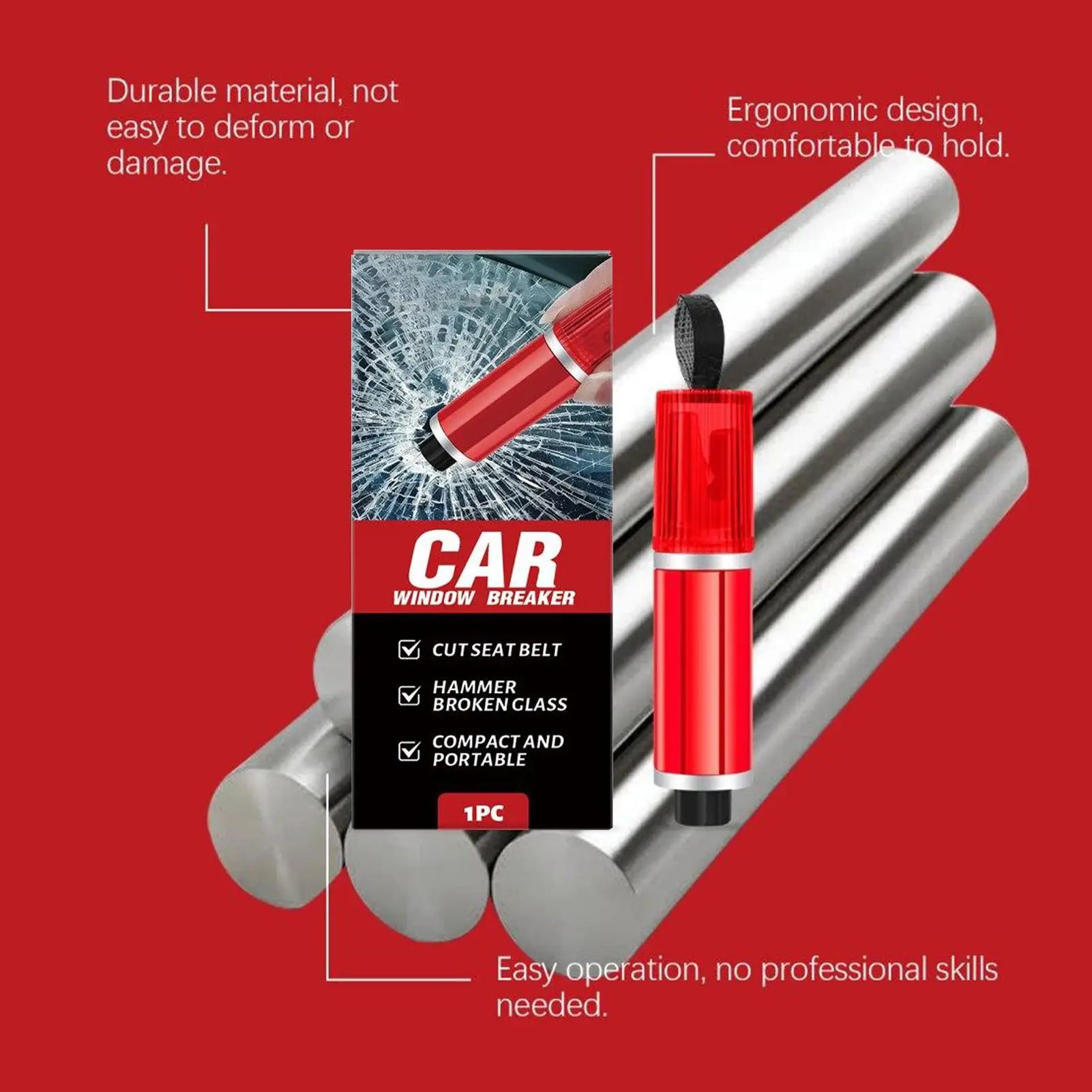 

Оконный выключатель, резак для ремней безопасности, молоток для побега, оконный выключатель для автомобиля для водителя, женщин, мужчин, подростков, пожарный, домашний грузовик, автомобильный