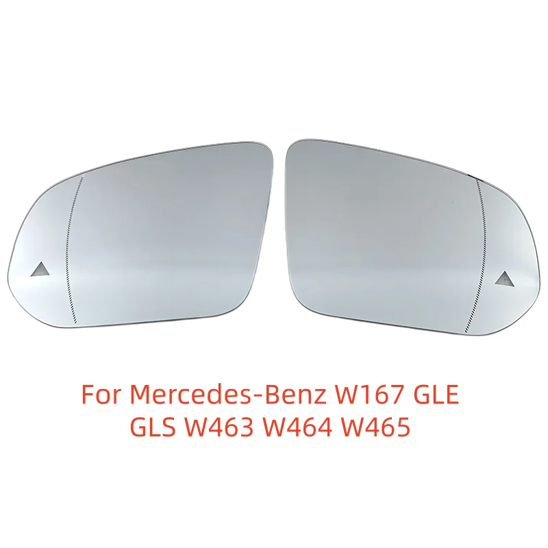 

For Mercedes-Benz W167 GLE GLS W463 W464 W465 Car parts Blind Spot Heated Rear View Side Mirror Glass A1678102901 / A1678102801